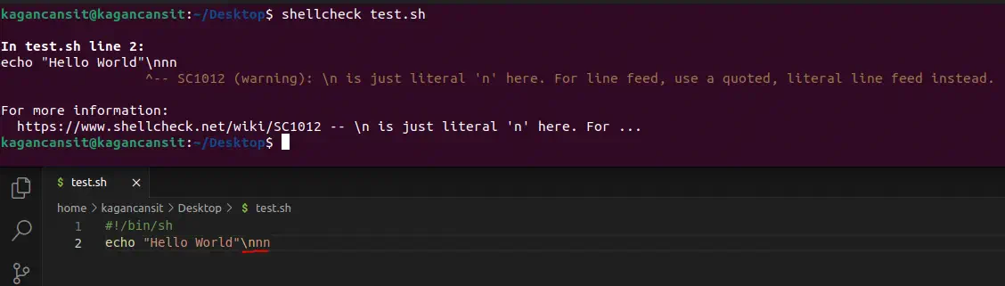 ShellCheck Website